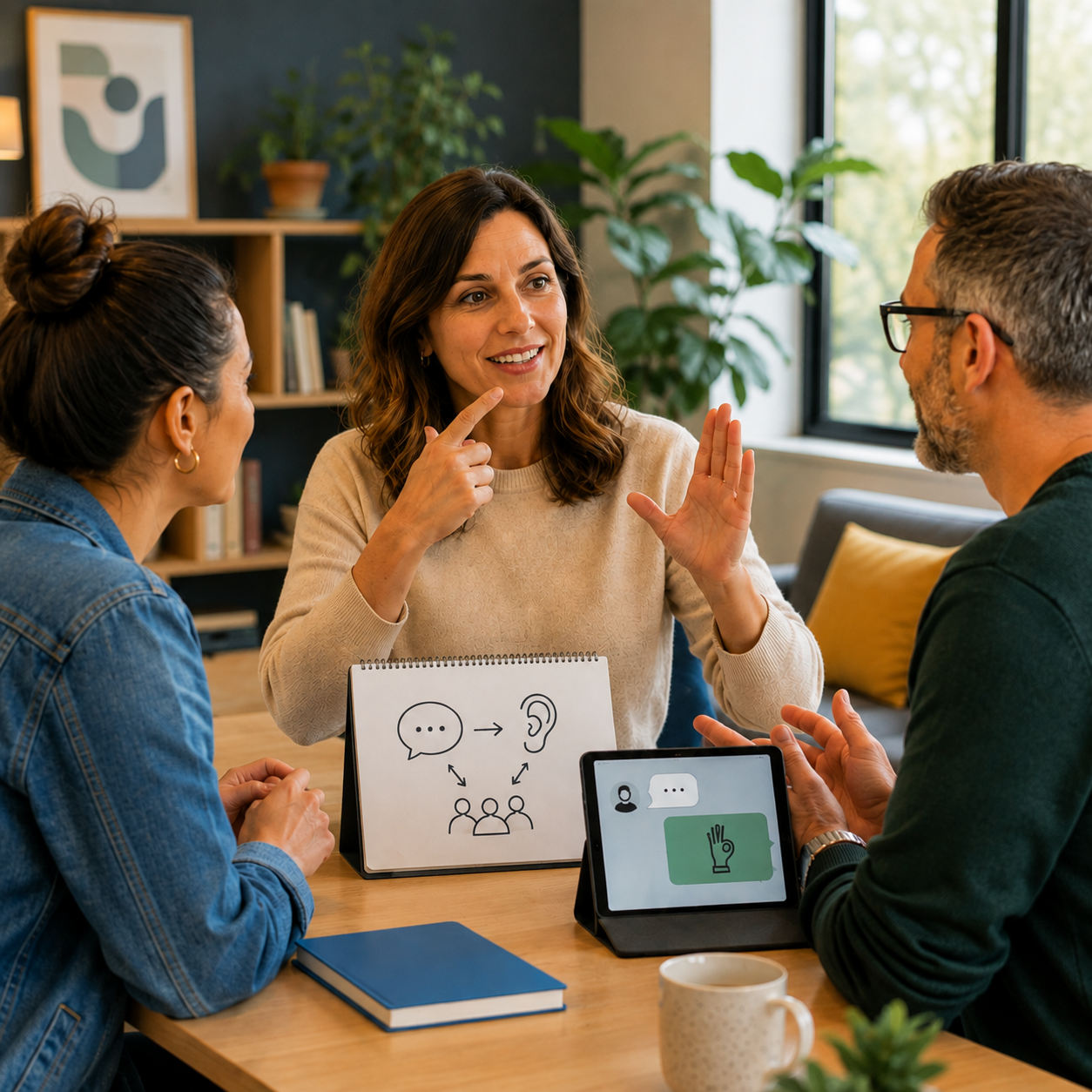 Interface de communication autour d’une table